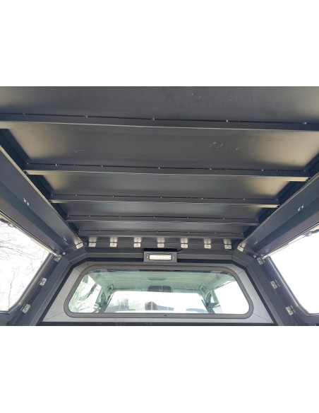 Hard top Ford Ranger Raptor 2022+ Traveller avec vitres coulissantes et barres de toit