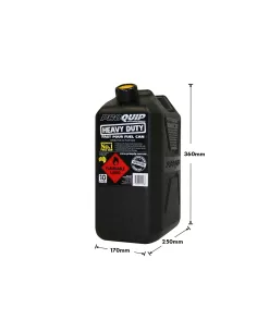 Jerrycan carburant - plastique noir 10L - avec bec verseur amovible 2