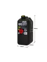 Jerrycan carburant - plastique noir 10L - avec bec verseur amovible