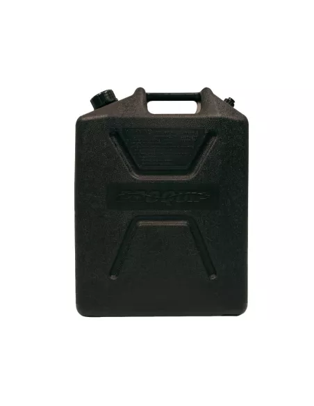 Jerrycan carburant - plastique noir - Format US 20L - avec bec