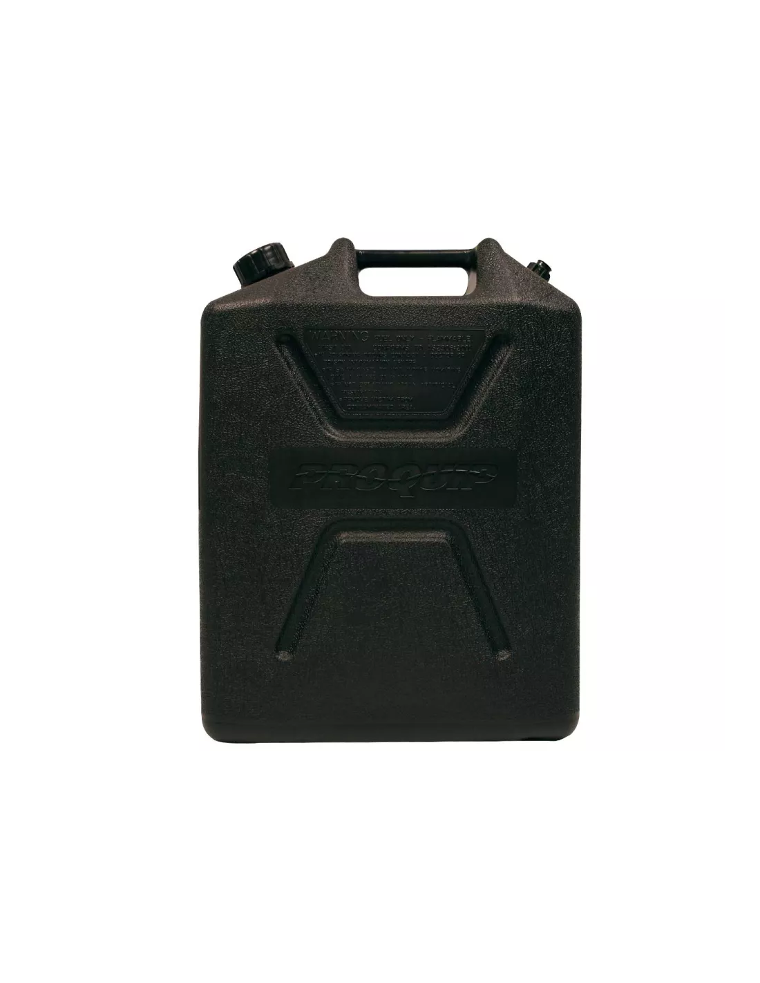 Jerrycan carburant - plastique noir - Format US 20L - avec bec