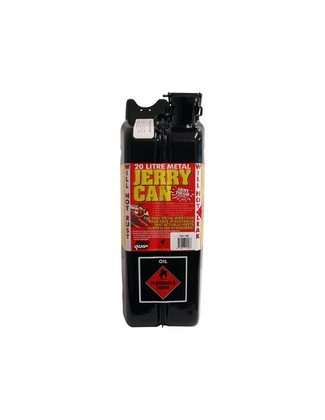 Jerrycan carburant - métal noir - Format US 20L DTC PARTS -