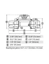 Treuil Warn Zeon XD12S 5443kg 12V WARN - accessoire 4x4