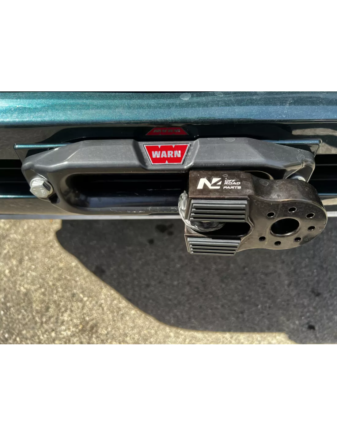 10t schwarzer Aluminium-Seil-Halt für starre Manila N4-Offroad N4-OFFROAD
