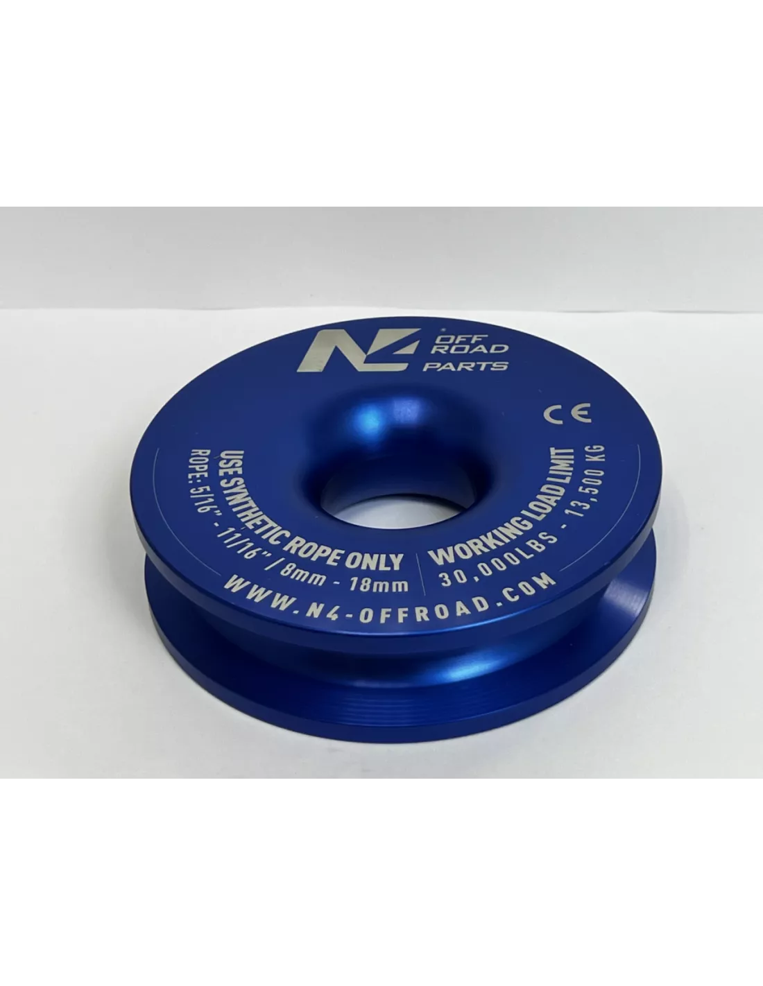 Anneau de treuillage 13.5T en aluminium anodisé bleu N4-Offroad