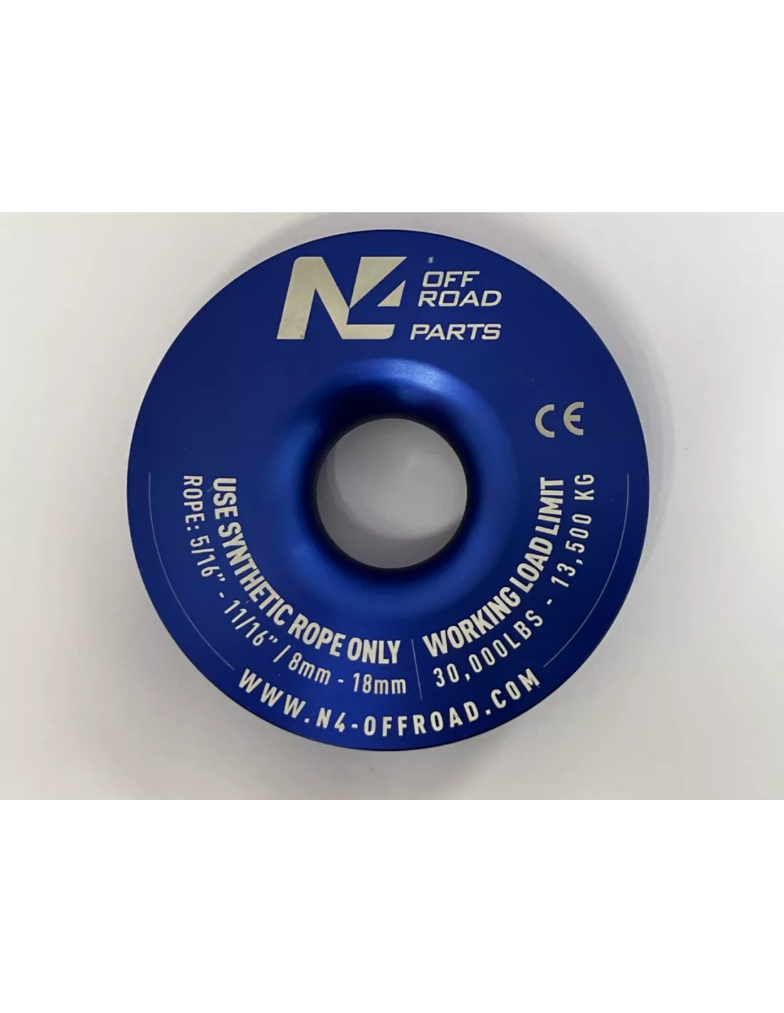 Anneau de treuillage 13.5T en aluminium anodisé bleu N4-Offroad