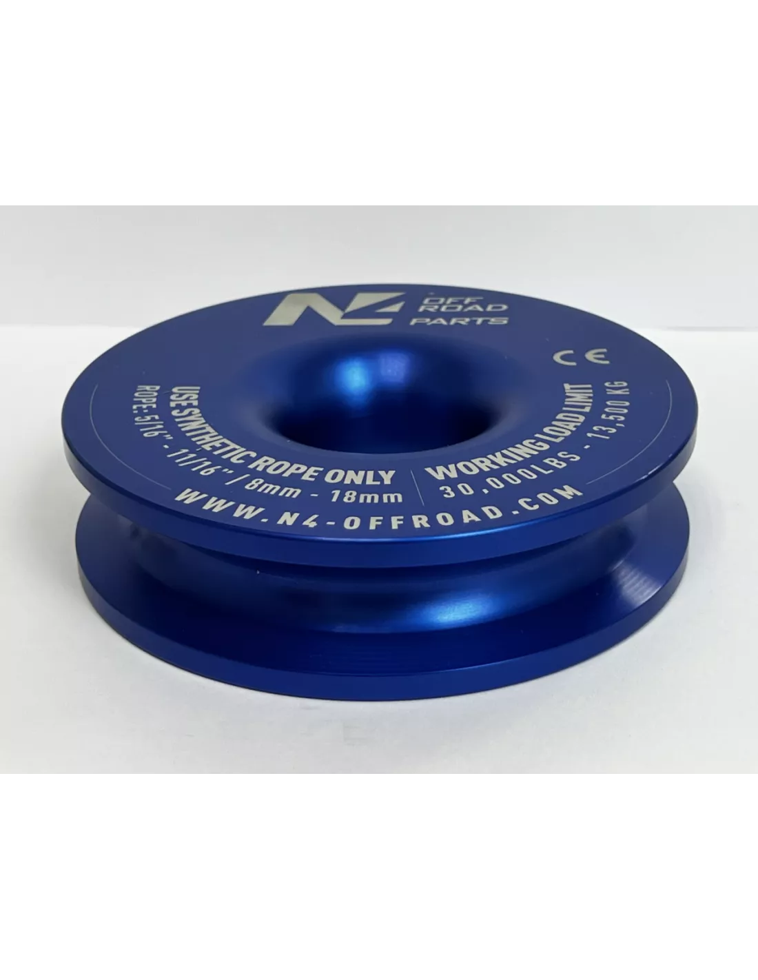 Anneau de treuillage 13.5T en aluminium anodisé bleu N4-Offroad