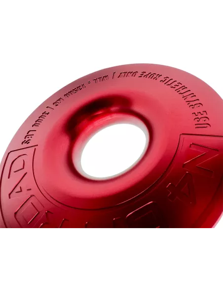 Anneau de treuillage alu 13.5T Ø148mm rouge N4-Offroad avec etui