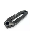 Ecubier aluminium noir pour corde de treuil synthétique N4-Offroad