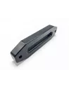 Ecubier aluminium noir pour corde de treuil synthétique N4-Offroad