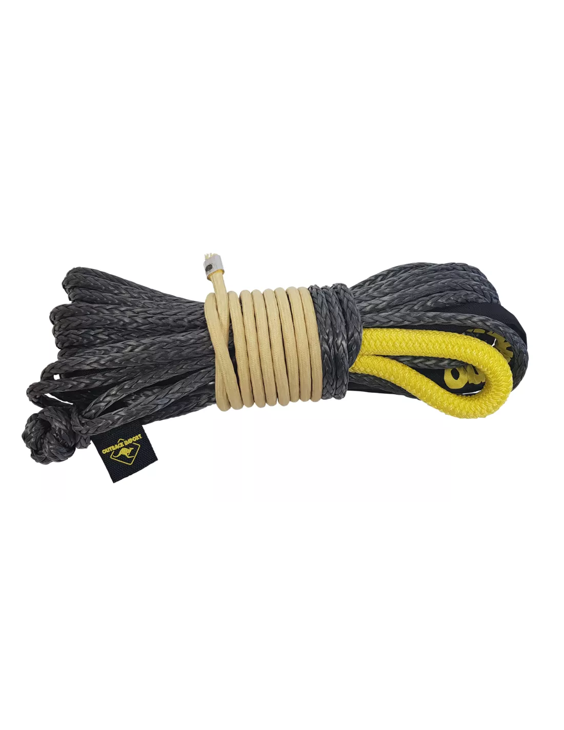 Cable synthétique OUTBACK Diam 10 x 24m avec crochet synthétique