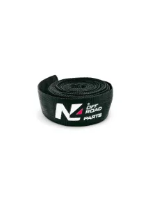 Protection de corde synthétique coté crochet de treuil noire 12mm x