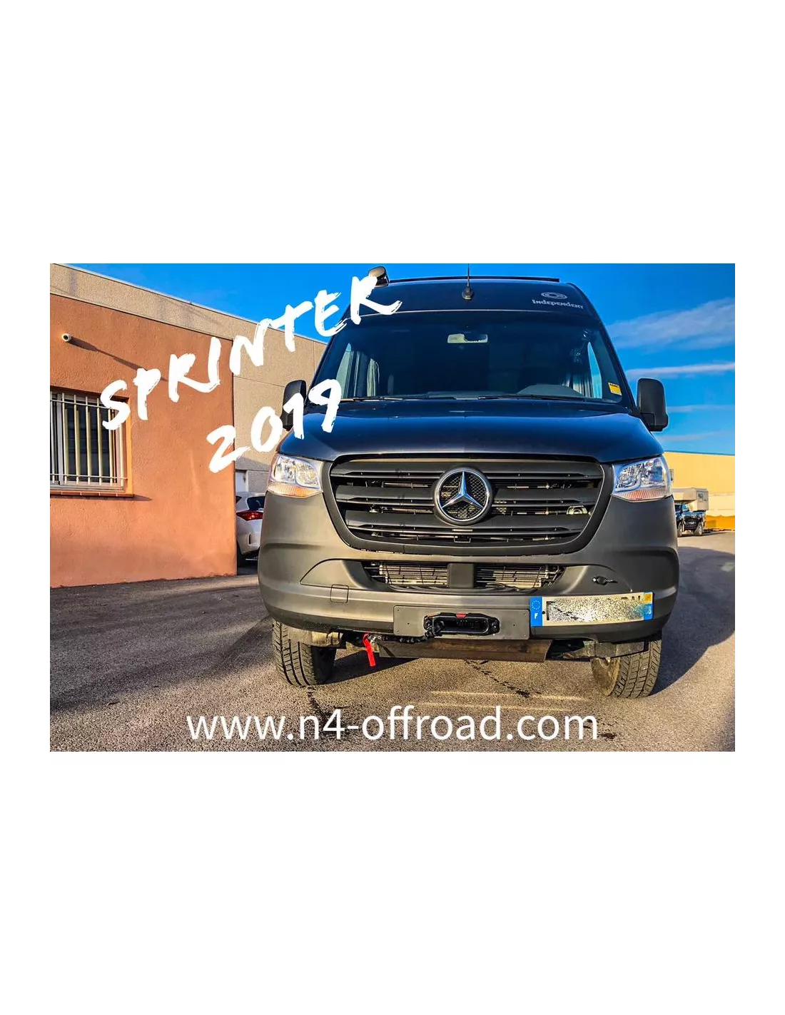 Platine treuil intégrée pare-chocs Sprinter W906 W907 double