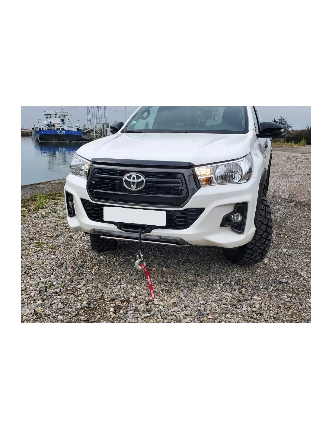 Platine de treuil intégrée au pare-chocs d'origine pour Toyota Hilux