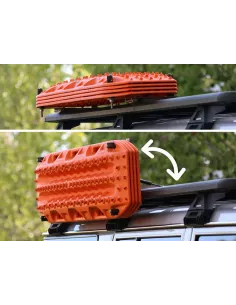 Support de plaques à sable latéral rabattable Croc Hinge avec vérin 2