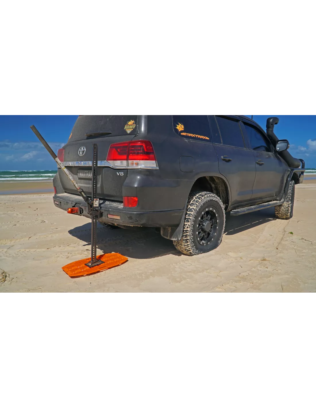 Plaque à sable Maxtrax Mini + Jaxbase vert olive - Le set MAXTRAX -