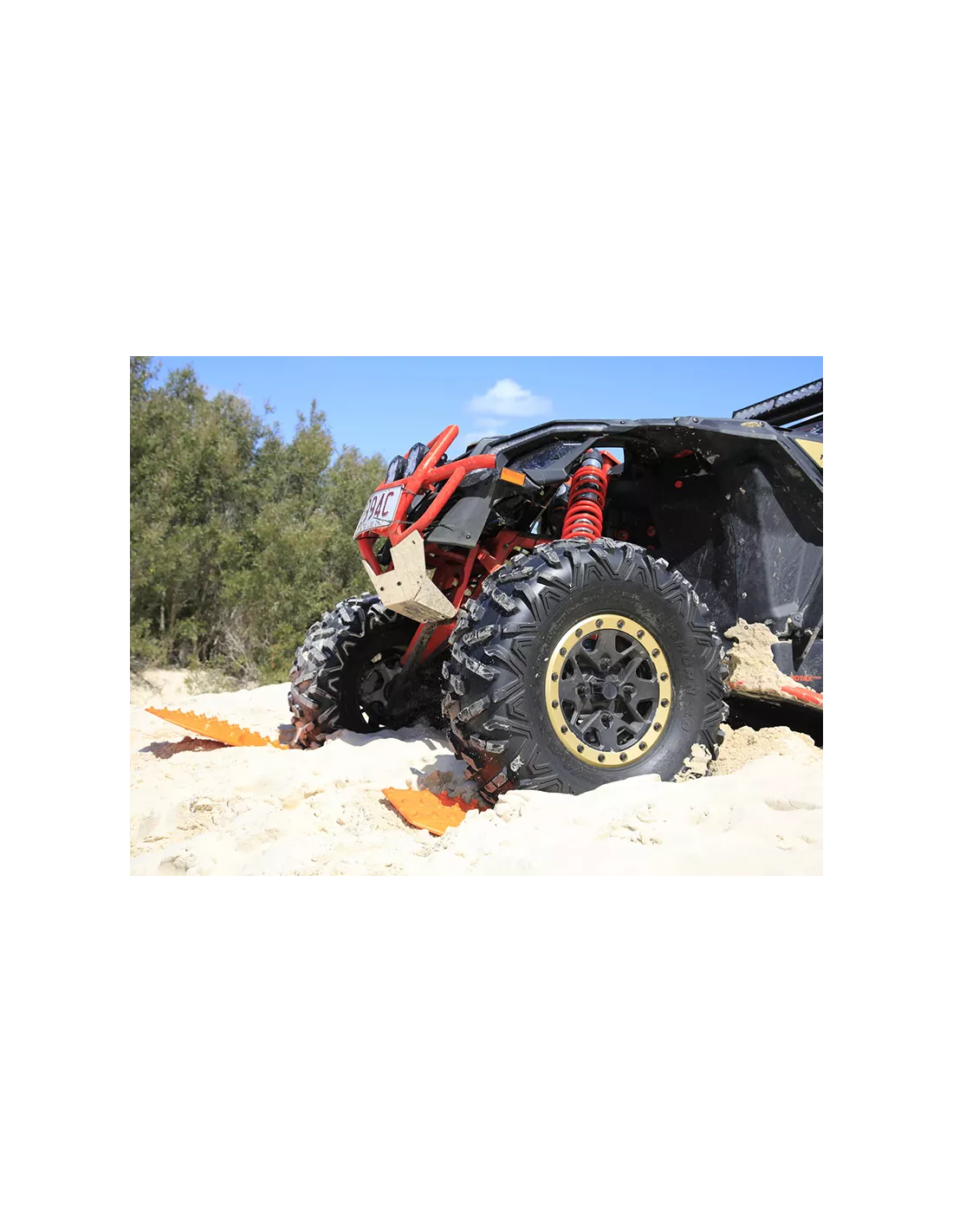 Plaques à sable Maxtrax Mini orange - La paire MAXTRAX - accessoire