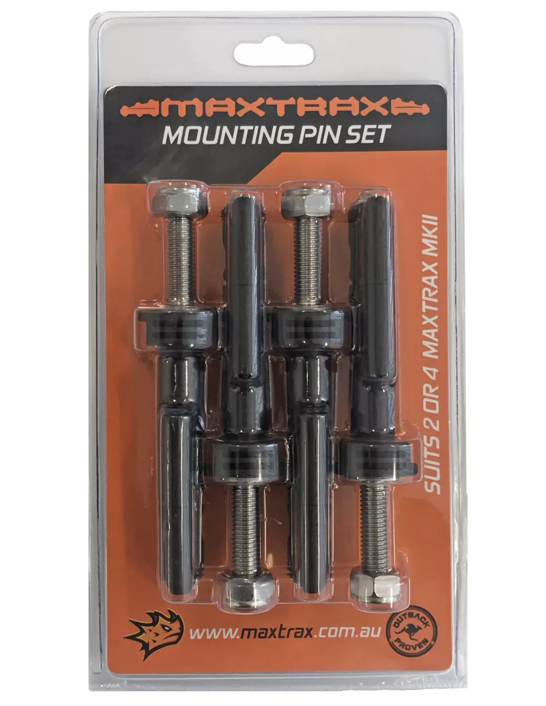 Fixation rapide Maxtrax MKII - Set de 4 pièces - Longueur filetage