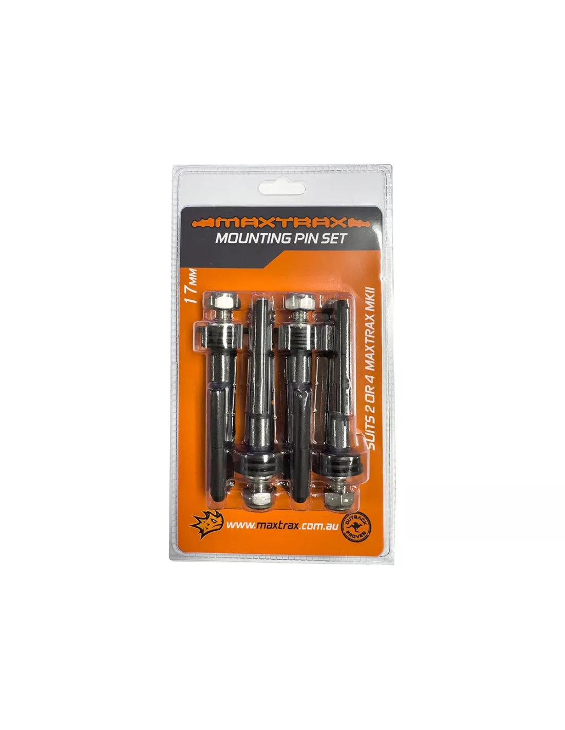 Fixation rapide Maxtrax MKII - Set de 4 pièces - Longueur filetage