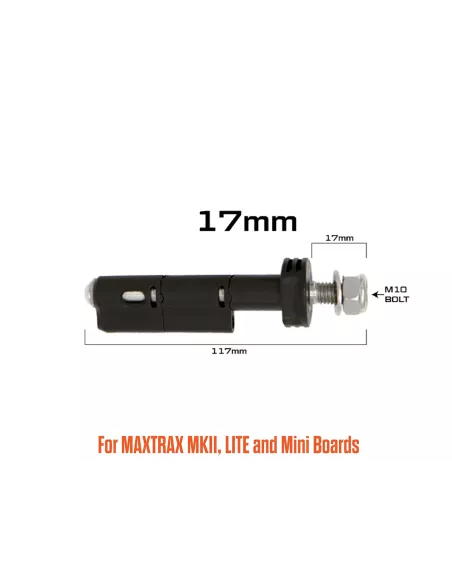 Fixation rapide Maxtrax MKII - Set de 4 pièces - Longueur filetage