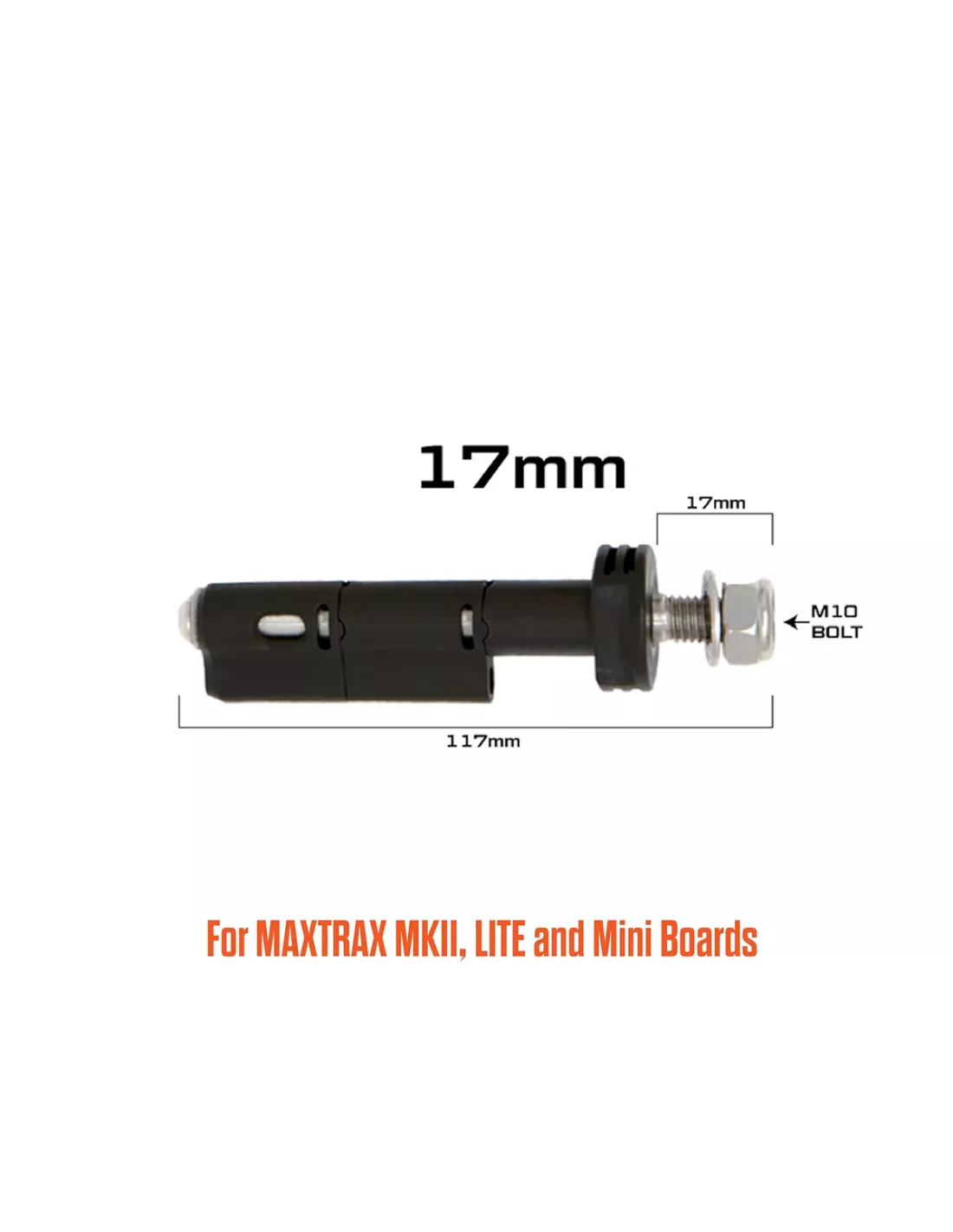 Fixation rapide Maxtrax MKII - Set de 4 pièces - Longueur filetage