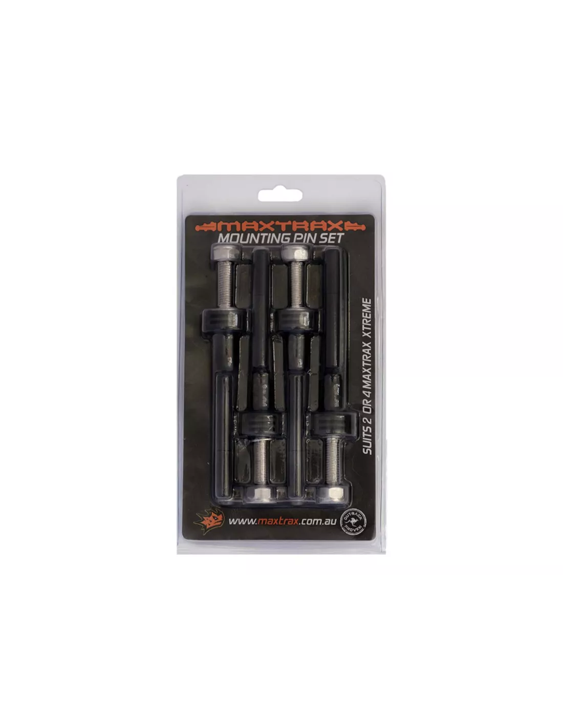 Fixation rapide Maxtrax Xtreme - Set de 4 pièces - Longueur filetage