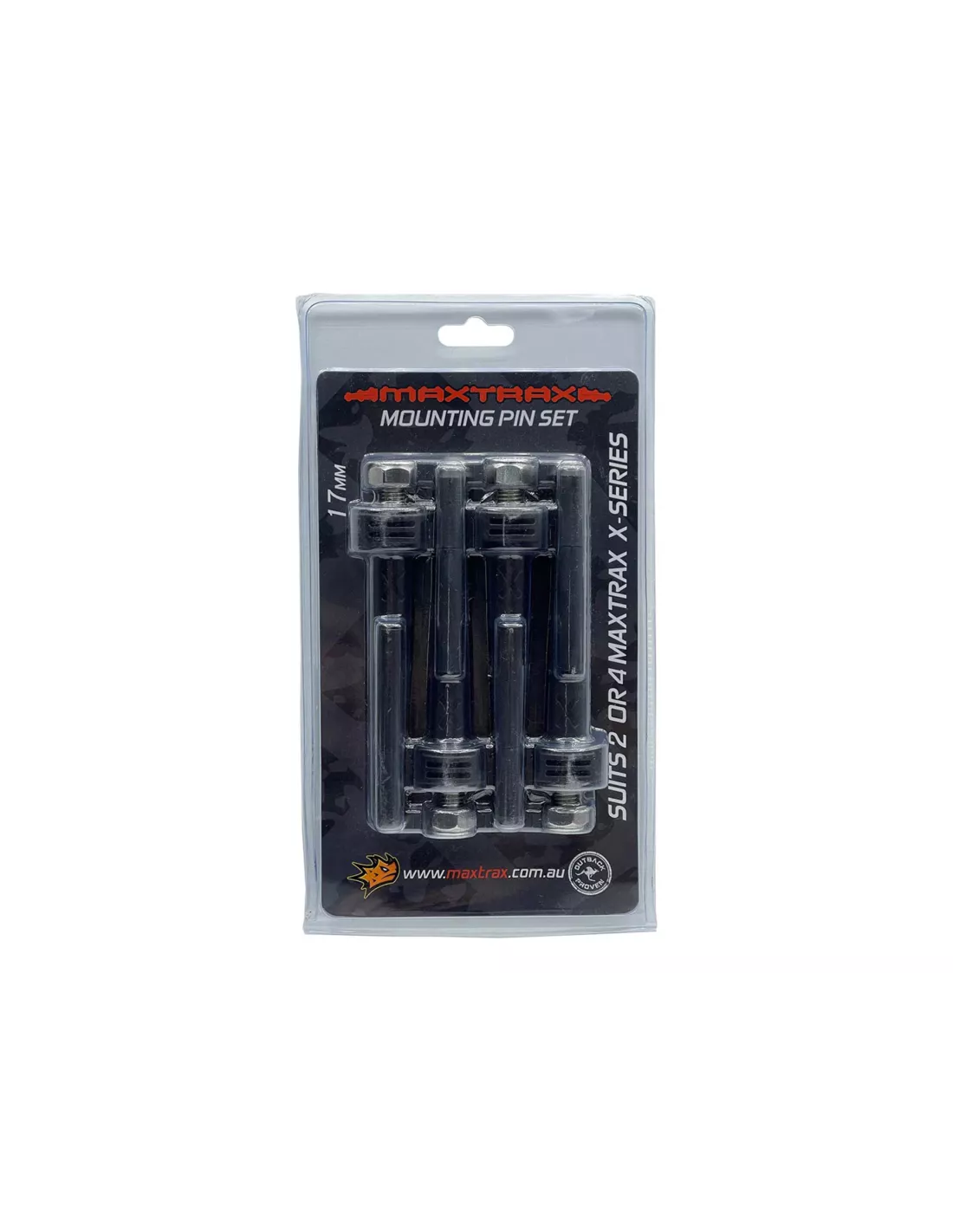 Fixation rapide Maxtrax Xtreme - Set de 4 pièces - Longueur filetage