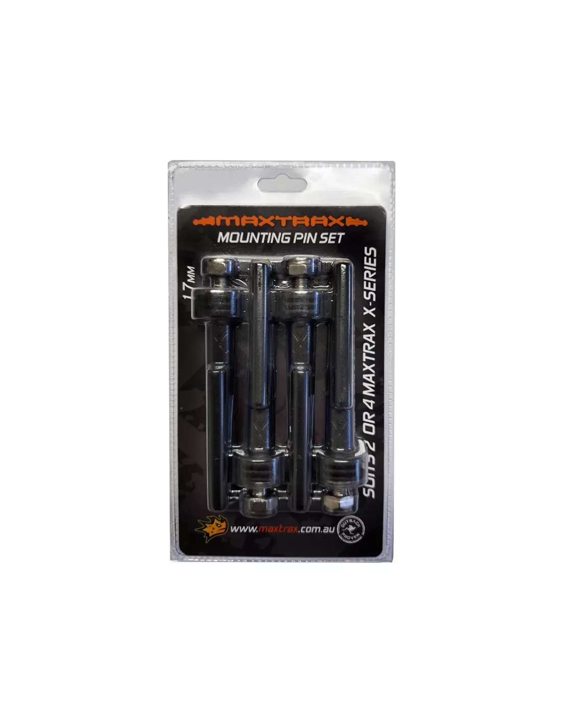 Fixation rapide Maxtrax Xtreme - Set de 4 pièces - Longueur filetage