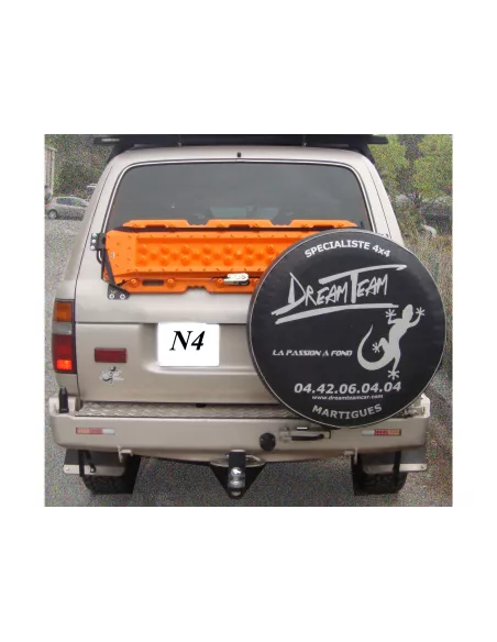 Support de plaques à sable Maxtrax sur le hayon pour Toyota HDJ80