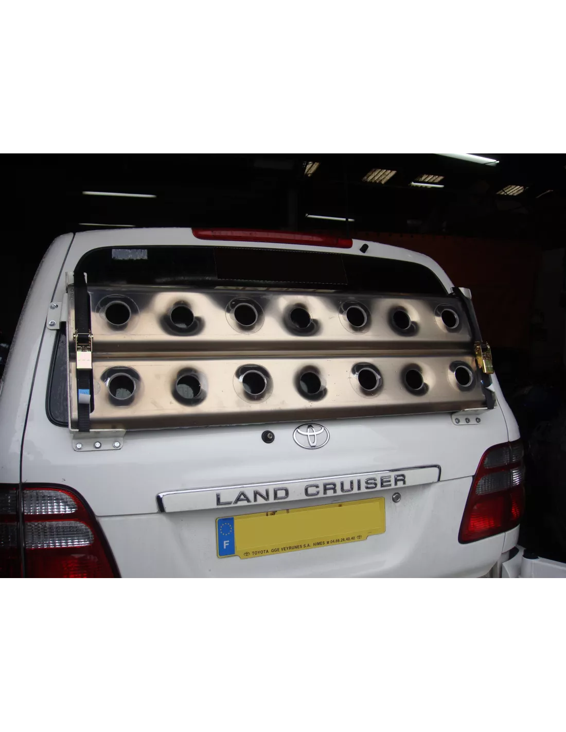 Support de plaques à sable sur le hayon pour Toyota HDJ100 N4-Offroad