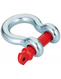 Manille lyre galvanisée ARB - axe rouge - Ø22mm - 4750 kgs ARB -