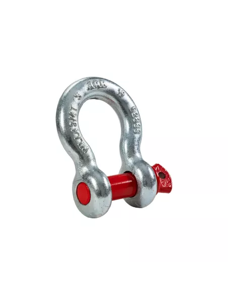 Manille lyre galvanisée ARB - axe rouge - Ø22mm - 4750 kgs ARB -