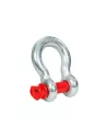 Manille lyre galvanisée ARB - axe rouge - Ø22mm - 4750 kgs ARB -