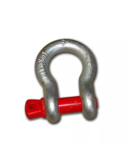 Manille lyre galvanisée ARB - axe rouge - Ø22mm - 4750 kgs ARB -