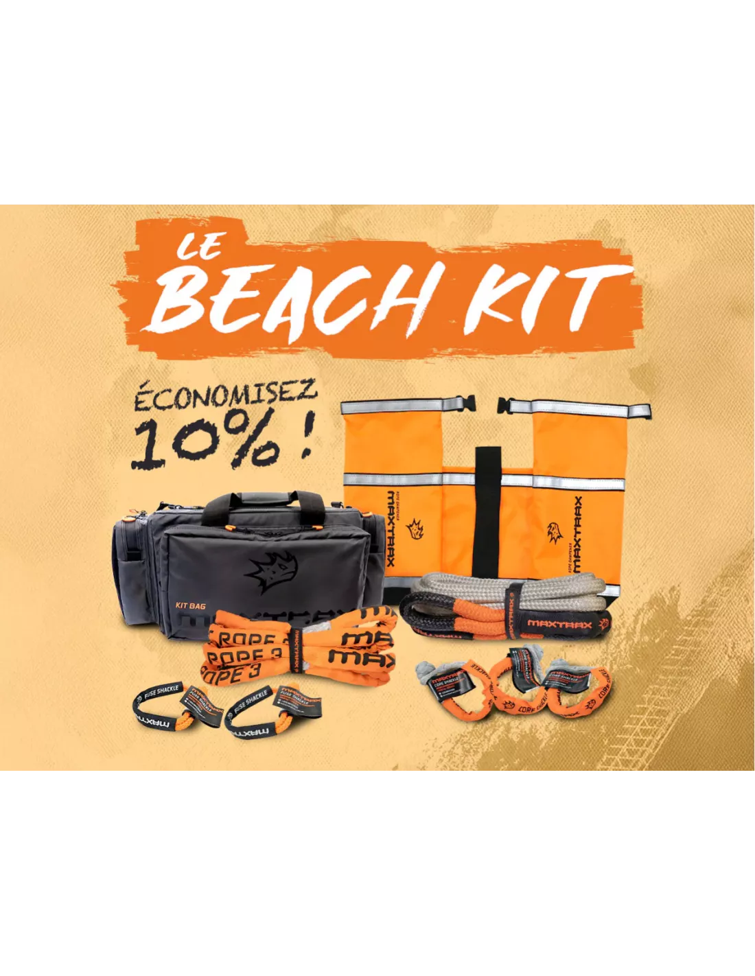 Kit de treuillage Maxtrax recovery Beach Kit MAXTRAX - accessoire 4x4