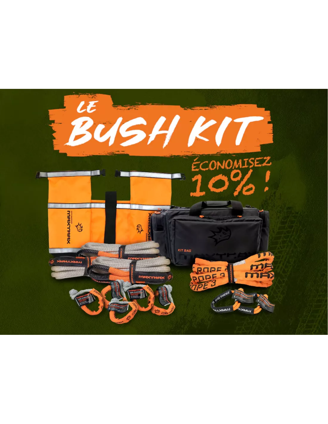 Kit de treuillage Maxtrax recovery Bush Kit MAXTRAX - accessoire 4x4