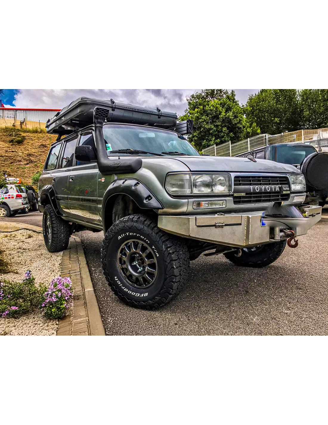 Graue Fullrace-Vollstraße-Aluminium-RIM 7x16 6x139 7 und -200 HDJ / FZJ / FJ / HZJ80