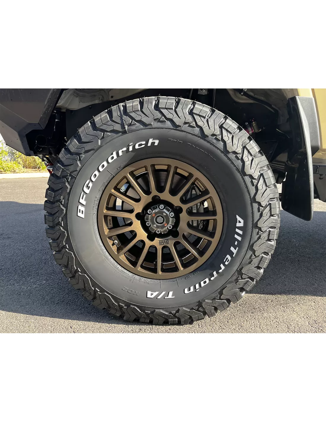 Alu-Braid Winrace Bronze Rim 7x16 5x150 und -10 Hzj7 GRJ7 BRAID -