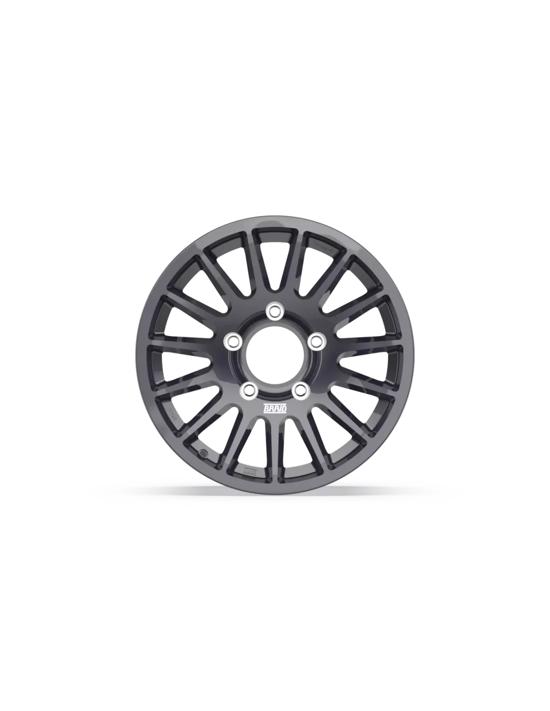 Alu vlechtwinrace s antraciet 8x17 6x139.7 ET5 BRAID -