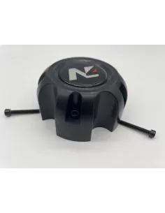 Cache moyeu fermé plastique noir pour jante acier entraxe 5x120 2