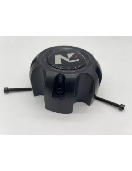 Cache moyeu fermé plastique noir pour jante acier entraxe 5x120