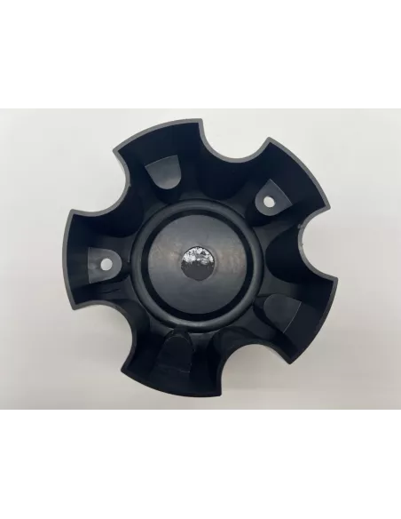 Cache moyeu fermé plastique noir pour jante acier entraxe 5x120