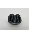 Cover gesloten naaf zwart plastic voor stalen rimcentrum 6x139.7