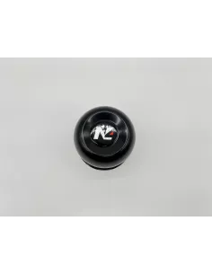 Cache moyeu fermé acier noir pour jantes acier avec centrage 110mm