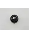 Cache moyeu fermé acier noir pour jantes acier avec centrage 110mm