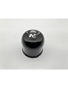 Cache moyeu fermé acier noir pour jantes acier avec centrage 110mm 2