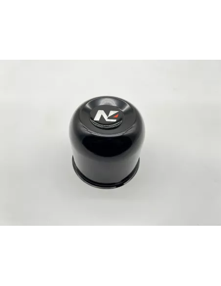 Cache moyeu fermé acier noir pour jantes acier avec centrage 110mm