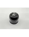 Cache moyeu fermé acier noir pour jantes acier avec centrage 110mm