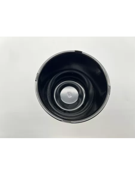Cache moyeu fermé acier noir pour jantes acier avec centrage 110mm