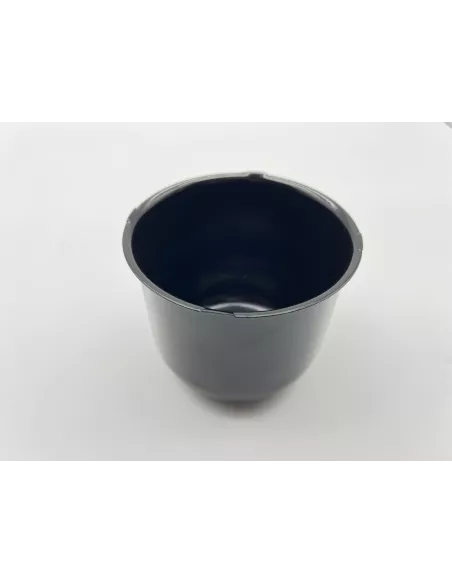 Cache moyeu fermé acier noir pour jantes acier avec centrage 110mm